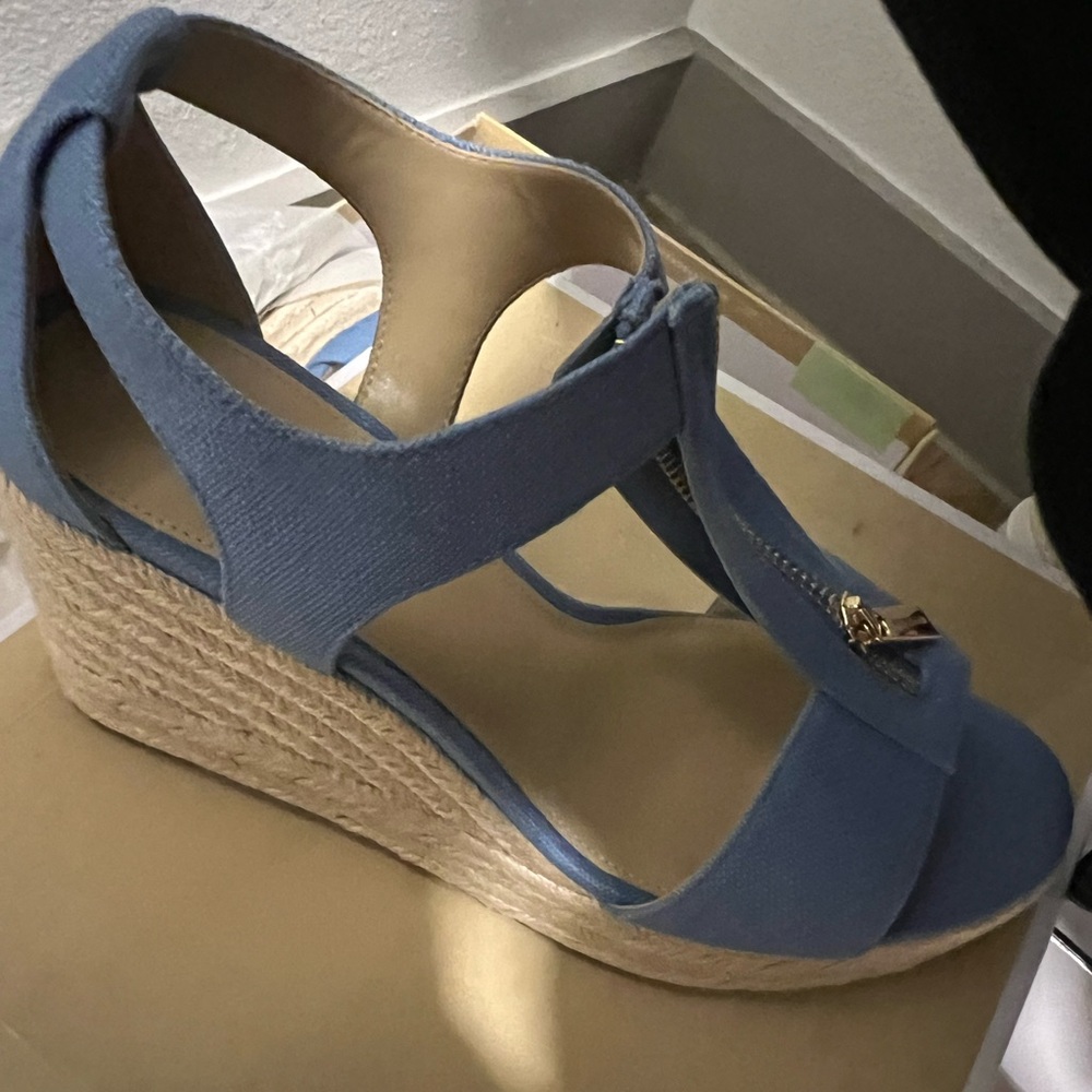 Michael Kors Gold Wedge Sandals
